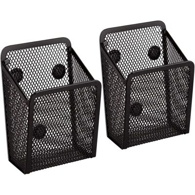 OEM Porte Stylo Magnétique 2 Pièces - Paniers De Rangement En Maille Avec Aimanté Forts Pour Rangement Frigo, Organisateur De Cuisine, Organisateur De Bureau, Accessoires De Casier - Noir-dou - Publicité OEM Porte Stylo Magnétique 2 Pièces - Paniers De Rangement En Maille Avec Aimanté Forts Pour Rangement Frigo, Organisateur De Cuisine, Organisateur De Bureau, Accessoires De Casier - Noir-dou - Publicité