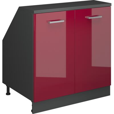 Meuble De Rangement Sous Pente Rion, Rouge Brillant, 80x81.6cm 2 Portes, 60 Cm De Profondeur, Vicco - Publicité Meuble De Rangement Sous Pente Rion, Rouge Brillant, 80x81.6cm 2 Portes, 60 Cm De Profondeur, Vicco - Publicité