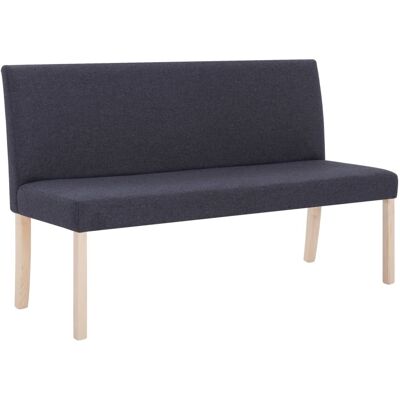 DESIGN IN Banc 139,5 Cm Gris Foncé Polyester - Publicité DESIGN IN Banc 139,5 Cm Gris Foncé Polyester - Publicité
