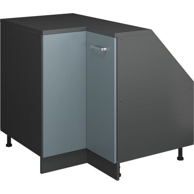 Meuble De Rangement Sous Pente Armoire D'Angle Rion, Bleu-gris, 75.6x81.6cm 1 Porte, 60 Cm De Profondeur, Vicco - Publicité Meuble De Rangement Sous Pente Armoire D'Angle Rion, Bleu-gris, 75.6x81.6cm 1 Porte, 60 Cm De Profondeur, Vicco - Publicité