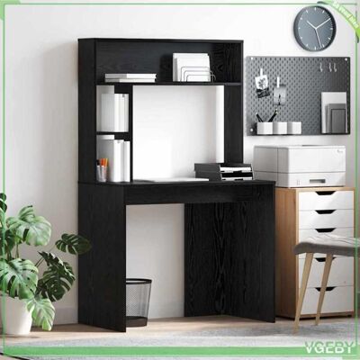OEM Bureau - Abi - Chêne Noir - Bois D'Ingénierie - 2 Étagères - 91 X 50 X 149 Cm - Publicité OEM Bureau - Abi - Chêne Noir - Bois D'Ingénierie - 2 Étagères - 91 X 50 X 149 Cm - Publicité