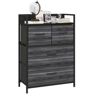OEM Meuble À Tiroirs / Buffet, Doté De 4 Tiroirs En Tissu Design De Style Industriel. Dimensions : 60 X 29 X 85 Cm. Couleur : Noir. Publicité OEM Meuble À Tiroirs / Buffet, Doté De 4 Tiroirs En Tissu Design De Style Industriel. Dimensions : 60 X 29 X 85 Cm. Couleur : Noir. Publicité
