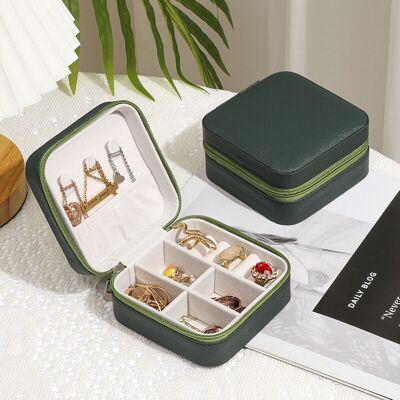 OEM Mini Boîte À Bijoux De Voyage, Petit Organisateur De Bijoux De Voyage, Boîte À Bijoux Portable, Mini Organisateur De Voyage, Présentoir Portable(vert Foncé) - Publicité OEM Mini Boîte À Bijoux De Voyage, Petit Organisateur De Bijoux De Voyage, Boîte À Bijoux Portable, Mini Organisateur De Voyage, Présentoir Portable(vert Foncé) - Publicité