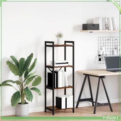 OEM Bibliothèque - Chêne Fumé - Bois D'Ingénierie - 40 X 30 X 118 Cm - Design Industriel - Publicité OEM Bibliothèque - Chêne Fumé - Bois D'Ingénierie - 40 X 30 X 118 Cm - Design Industriel - Publicité