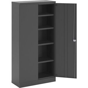 EUROKRAFTBASIC eurokraft basic, Armoire métallique Nilas, avec 4 tablettes, h