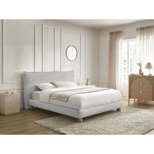 Bobochic - Lit Imeri Tissu Bouclette Avec Lattes Massives 140x190 Gris - Publicité Bobochic - Lit Imeri Tissu Bouclette Avec Lattes Massives 140x190 Gris - Publicité