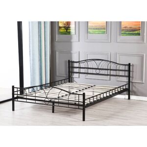 Provence Literie - Cadre de Lit pour Matelas 90x200 cm en Metal Moderne + Solide Sommier en Metal - Adulte ou Enfant couleur blanc - mike epaisseur du Metal +/- 0,75 mm - Publicité