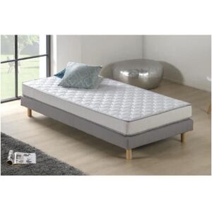 FINLANDEK Matelas 90 x 190 - Mousse - 14 cm - Ferme - HAHTUVA - Blanc - Publicité