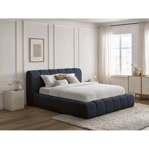 Bobochic - Lit Coffre Denali Tissu Bouclette 160x200 Bleu Foncé - Publicité Bobochic - Lit Coffre Denali Tissu Bouclette 160x200 Bleu Foncé - Publicité