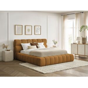 Bobochic - Lit Coffre Mont-blanc Tissu Bouclette 160x200 Jaune - Publicité Bobochic - Lit Coffre Mont-blanc Tissu Bouclette 160x200 Jaune - Publicité