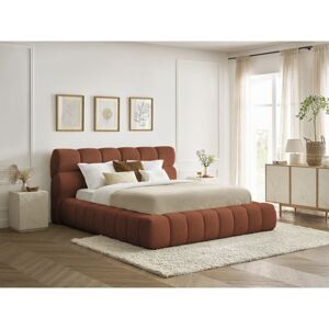 Bobochic - Lit Coffre Mont-blanc Tissu Bouclette 140x190 Orange - Publicité Bobochic - Lit Coffre Mont-blanc Tissu Bouclette 140x190 Orange - Publicité