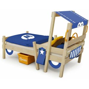 Lit enfant, Lit maison Crazy Sparky Fun bâche Lit en bois 90 x 200 cm - bleu - bleu - Wickey - Publicité