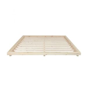 INSIDE75 Sommier futon dock bed pin laqué naturel couchage 160 cm - natural - Publicité