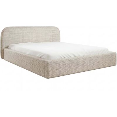 CASANOVA PARIS Auria - Lit Coffre Tissu Chenille Beige 160x200cm - Publicité CASANOVA PARIS Auria - Lit Coffre Tissu Chenille Beige 160x200cm - Publicité