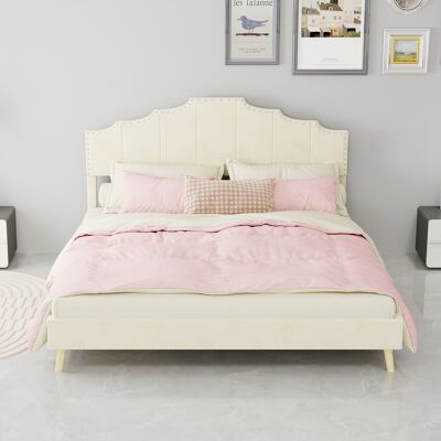 ACKERMAN Modern Minimalist Soft Bed, Comfortable And Soft Headboard, 160200cm, Beige, Multifunctional Bedroom Furniture, Low Box Bed Frame Does Not Include Gas Rod, Does Not Include Mattress. Publicité ACKERMAN Modern Minimalist Soft Bed, Comfortable And Soft Headboard, 160200cm, Beige, Multifunctional Bedroom Furniture, Low Box Bed Frame Does Not Include Gas Rod, Does Not Include Mattress. Publicité