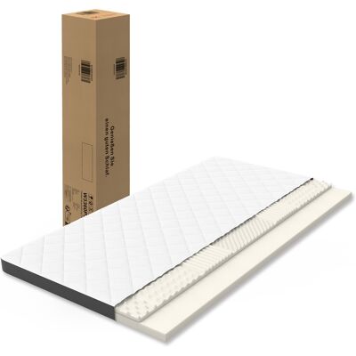 ACKERMAN Comfortable Mattress H3, Medium Strength,oeko Tex Certification, Height 7cm, Size 160cm × 200cm, Made In China, Seven Zone Embossed Foam, Effectively Supporting The Waist - Publicité ACKERMAN Comfortable Mattress H3, Medium Strength,oeko Tex Certification, Height 7cm, Size 160cm × 200cm, Made In China, Seven Zone Embossed Foam, Effectively Supporting The Waist - Publicité