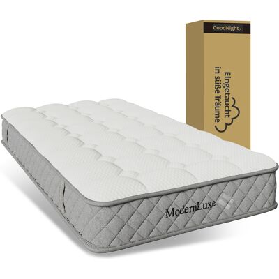 ACKERMAN Matelas Orthopédique En Mousse À Froid 90x200 Cm, Matelas Avec Noyau À Ressorts Ensachés 7 Zones, Niveau De Fermeté H3 (mi-ferme) – Certifié Oeko-tex®, 20 Cm De Hauteur, 4 Poignées + Emballé Sous Vide - Publicité ACKERMAN Matelas Orthopédique En Mousse À Froid 90x200 Cm, Matelas Avec Noyau À Ressorts Ensachés 7 Zones, Niveau De Fermeté H3 (mi-ferme) – Certifié Oeko-tex®, 20 Cm De Hauteur, 4 Poignées + Emballé Sous Vide - Publicité