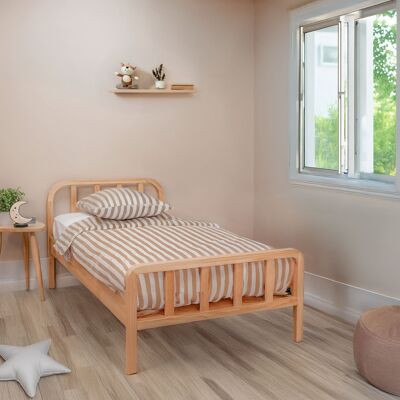 TERRE DE NUIT Ensemble Matelas Ferme Mousse Tranquillité 2.0 + Lit Enfant En Pin Massif Bois Naturel 90x200 - Lt17019 - Tranquillité 2.0 - Publicité TERRE DE NUIT Ensemble Matelas Ferme Mousse Tranquillité 2.0 + Lit Enfant En Pin Massif Bois Naturel 90x200 - Lt17019 - Tranquillité 2.0 - Publicité