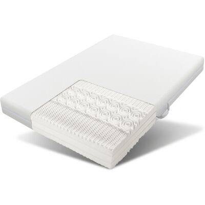 ACKERMAN Matelas Mousse À Froid 140x200cm Confort 7 Zones, 20cm Épaisseur H3/h2, Ergonomique, Poignées, Housse Lavable, Matelassé Fibres Climatiques, Fermeture Éclair Intégrale - Publicité ACKERMAN Matelas Mousse À Froid 140x200cm Confort 7 Zones, 20cm Épaisseur H3/h2, Ergonomique, Poignées, Housse Lavable, Matelassé Fibres Climatiques, Fermeture Éclair Intégrale - Publicité