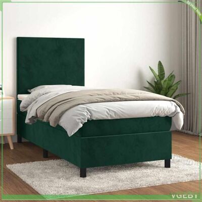 OEM Sommier À Lattes 1 Place - Modèle Faf7291712413094 - Vert Foncé - Tête De Lit Réglable - Matelas 90x190 Cm - Publicité OEM Sommier À Lattes 1 Place - Modèle Faf7291712413094 - Vert Foncé - Tête De Lit Réglable - Matelas 90x190 Cm - Publicité