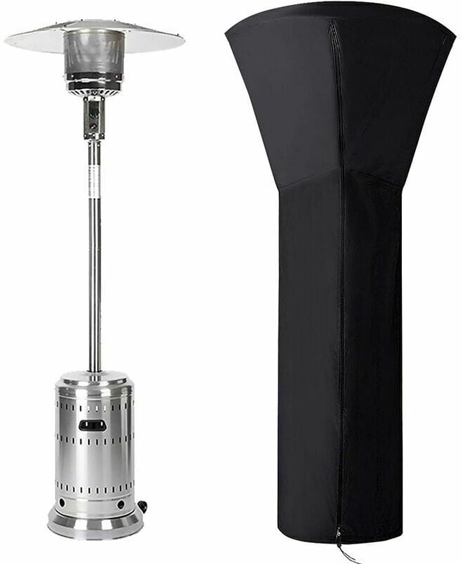 Matériau Meilleur: Cette protection parasol chauffant fabriquée à partir d'un tissu oxford de revêtement imperméable aux UV et à l'eau 210D, pas faciles à déchirer.Taille Excellente: La taille des couvertures du chauffe-terrasse est de 226x85x48 CM CM. Vérifiez les dimensions de vos radiateurs de terrasse pour un ajustement approprié. Cette housse de chauffage de terrasse extérieure s'adapte à divers styles et marques de chauffe-terrasse.Conception Unique: La conception de ventilation réduit la condensation interne et empêche la couverture de se soulever au vent.Facile à Nettoyer et à Installer: Notre couverture de chauffe-patio est facile à nettoyer et il suffit de rincer à l'eau, puis de sécher avec une serviette sèche. L’installation est simple et rapide, poids léger, avec un sac de transport, facile à plier et à transporter.Largement Application: Notre housse pour parasol chauffant protège votre chauffe-terrasse de la pluie, de la saleté, de la poussière, du givre, de la neige, image