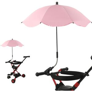 Csparkv - Couleur rose) Parasol pliant portable, parasol avec pince universelle, parapluie réglable spf 50+ pour poussettes, chaises de plage, - Publicité
