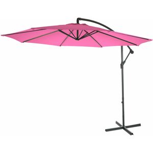 HEGELE Jamais utilisé] Parasol Acerra, parasol parasol, ø 3m inclinable, polyester/acier 11kg rose sans socle - pink - Publicité