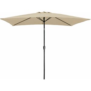 HAPPY GARDEN Parasol droit hapuna rectangulaire 2x3m beige - beige - Publicité