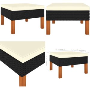 Vidaxl - Repose-pied Résine Tressée Et Bois D'Eucalyptus Massif - Repose Pied Jardin - Fauteuil De Jardin - Mobilier De Jardin - Chaise Lounge - Relax Jardin - Home & Living - Publicité Vidaxl - Repose-pied Résine Tressée Et Bois D'Eucalyptus Massif - Repose Pied Jardin - Fauteuil De Jardin - Mobilier De Jardin - Chaise Lounge - Relax Jardin - Home & Living - Publicité