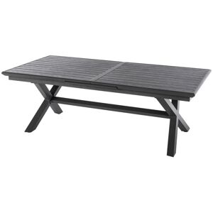 Hesperide - Table de jardin extensible Axiome ardoise granitée 10 places en aluminium traité époxy - Hespéride - Graphite - Publicité