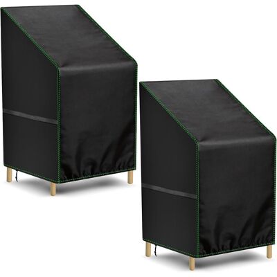 GRASSLIN 2 Housses De Protection Chaises Jardin 64x64x120cm Oxford 210d Imperméable Anti-uv Cordon Serrage Terrasse - Publicité GRASSLIN 2 Housses De Protection Chaises Jardin 64x64x120cm Oxford 210d Imperméable Anti-uv Cordon Serrage Terrasse - Publicité