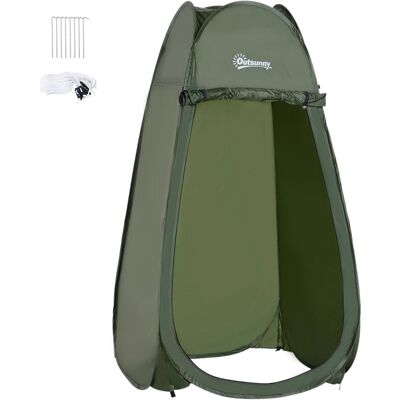 ARRIGONI Tente De Douche Pop-up Impermeable En Polyester Et Plastique 100 X 100 X 185 Cm Vert Militaire - Publicité ARRIGONI Tente De Douche Pop-up Impermeable En Polyester Et Plastique 100 X 100 X 185 Cm Vert Militaire - Publicité