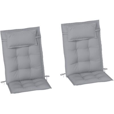 ACKERMAN Lot De 2 Coussins Pour Transats, Déperlants, Pour Chaises Longues De Jardin, Chaises De Plage, Transats, Coussins Pour Mobilier De Jardin, 50 X 116 X 5 Cm, Gris Clair - Publicité ACKERMAN Lot De 2 Coussins Pour Transats, Déperlants, Pour Chaises Longues De Jardin, Chaises De Plage, Transats, Coussins Pour Mobilier De Jardin, 50 X 116 X 5 Cm, Gris Clair - Publicité