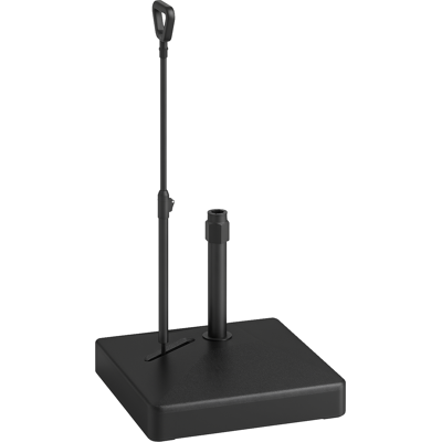 ARRIGONI Pied De Parasol Carré Support Parasol En Hdpe Sur Roulettes Avec Poignée Remplissage Eau Sable 60 X 60 X 104 Cm Noir - Publicité ARRIGONI Pied De Parasol Carré Support Parasol En Hdpe Sur Roulettes Avec Poignée Remplissage Eau Sable 60 X 60 X 104 Cm Noir - Publicité