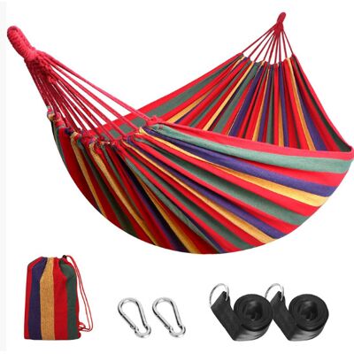 ANGEL CERDA Hamac De Jardin Extérieur 280 X 150 Cm – Mélange Coton-polyester – Livré Avec Un Sac De Rangement - Publicité ANGEL CERDA Hamac De Jardin Extérieur 280 X 150 Cm – Mélange Coton-polyester – Livré Avec Un Sac De Rangement - Publicité