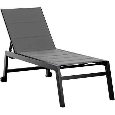 ARRIGONI Transat De Jardin Inclinable Sur 5 Niveaux Avec Revetement Rembourre - Publicité ARRIGONI Transat De Jardin Inclinable Sur 5 Niveaux Avec Revetement Rembourre - Publicité