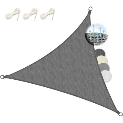 MOXIE Patio Garden Voile D'Ombrage Imperméable À L'Eau À Angle Droit Résistant Aux Uv Auvent De Piscine - Gris Foncé 3x4x5m - Publicité MOXIE Patio Garden Voile D'Ombrage Imperméable À L'Eau À Angle Droit Résistant Aux Uv Auvent De Piscine - Gris Foncé 3x4x5m - Publicité