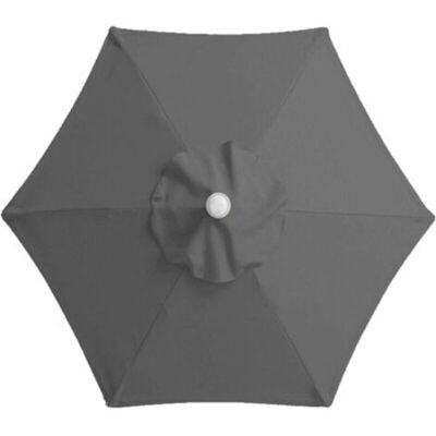 URSUS Housse De Rechange Pour Parasol De Terrasse - 2m - 6 Baleines - Housse En Tissu - Auvent De Rechange - Pour Cour, Jardin, Plage, Piscine - Gris - Publicité URSUS Housse De Rechange Pour Parasol De Terrasse - 2m - 6 Baleines - Housse En Tissu - Auvent De Rechange - Pour Cour, Jardin, Plage, Piscine - Gris - Publicité