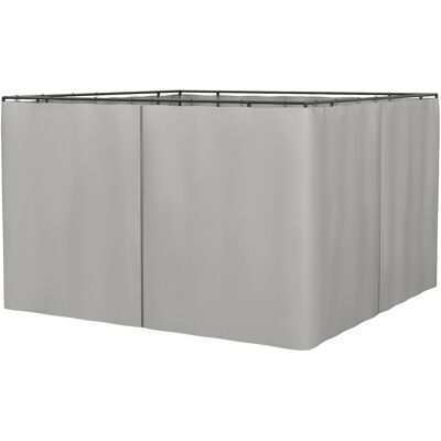 ACKERMAN 4 Panneaux Latéraux Pour Tonnelle 3x3 M, Parois Latérales Avec Crochets, Polyester Gris Clair, Idéaux Pour Tonnelles De Jardin Et Tentes De Réception 302 X 205 Cm - Publicité ACKERMAN 4 Panneaux Latéraux Pour Tonnelle 3x3 M, Parois Latérales Avec Crochets, Polyester Gris Clair, Idéaux Pour Tonnelles De Jardin Et Tentes De Réception 302 X 205 Cm - Publicité