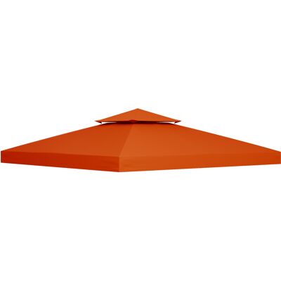 ACKERMAN Toiture De Remplacement Pour Tonnelle Métallique 3x3m, Pavillon De Jardin, En Polyester Rouge Rouille, Résistante Aux Intempéries Et Durable - Publicité ACKERMAN Toiture De Remplacement Pour Tonnelle Métallique 3x3m, Pavillon De Jardin, En Polyester Rouge Rouille, Résistante Aux Intempéries Et Durable - Publicité