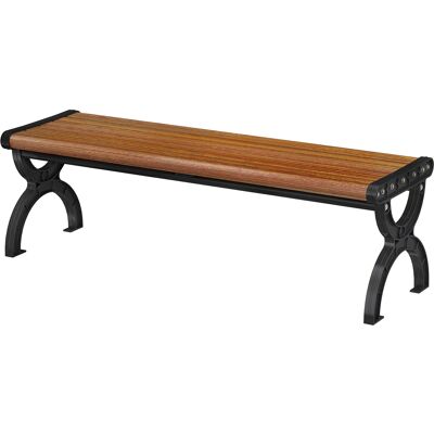 ARRIGONI Banc De Jardin Banc Extérieur 2 Places Avec Cadre En Métal Et Assise À Lattes, Antirouille, 124 X 39 X 39 Cm, Effet Bois - Publicité ARRIGONI Banc De Jardin Banc Extérieur 2 Places Avec Cadre En Métal Et Assise À Lattes, Antirouille, 124 X 39 X 39 Cm, Effet Bois - Publicité