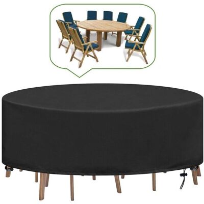 BRAST Ymyny Housse Table De Jardin Ronde Bache Salon Jardin Exterieur Imperméable Anti-uv Oxford Robuste Bache Table Et Chaise De Jardin Ø227x100cm - Publicité BRAST Ymyny Housse Table De Jardin Ronde Bache Salon Jardin Exterieur Imperméable Anti-uv Oxford Robuste Bache Table Et Chaise De Jardin Ø227x100cm - Publicité