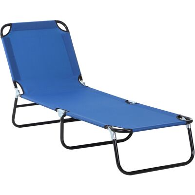 ARRIGONI Transat De Plage Pliable Dossier Reglable 5 Positions Sechage Rapide Cadre Metal 190 X 56 X 28 Cm Bleu - Publicité ARRIGONI Transat De Plage Pliable Dossier Reglable 5 Positions Sechage Rapide Cadre Metal 190 X 56 X 28 Cm Bleu - Publicité