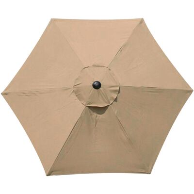 PELTOR Jeffergarden Parasol De Terrasse De 2 M - Toit De Rechange Épais Et Solide - Avec 6 Baleines - Parapluie D'Extérieur - Baldaquin (auvent Uniquement) - Publicité PELTOR Jeffergarden Parasol De Terrasse De 2 M - Toit De Rechange Épais Et Solide - Avec 6 Baleines - Parapluie D'Extérieur - Baldaquin (auvent Uniquement) - Publicité