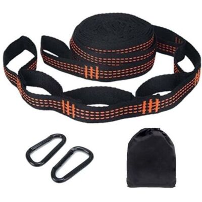 ABYSSE Lot De 2 Sangles De Hamac, 2,8 M X 2,5 Cm, Fixation Avec 2 Mousquetons, Accessoires De Suspension Pour Balançoire De Camping, Charge Maximale : 200 Kg, Hamac De Camping Ou Siège Suspendu - Publicité ABYSSE Lot De 2 Sangles De Hamac, 2,8 M X 2,5 Cm, Fixation Avec 2 Mousquetons, Accessoires De Suspension Pour Balançoire De Camping, Charge Maximale : 200 Kg, Hamac De Camping Ou Siège Suspendu - Publicité