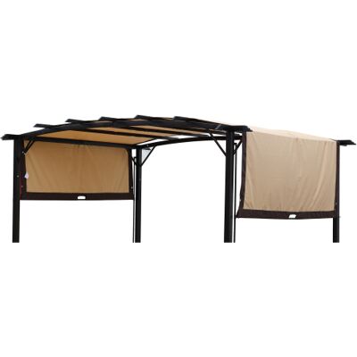 ACKERMAN Toiture De Remplacement Pour Pergola Incurvée De 3,65 M X 2,75 M (12 Pi X 9 Pi) À Usage Extérieur, Auvent Imperméable Et Résistant Aux Uv Pour Terrasse Et Balcon. (beige) - Publicité ACKERMAN Toiture De Remplacement Pour Pergola Incurvée De 3,65 M X 2,75 M (12 Pi X 9 Pi) À Usage Extérieur, Auvent Imperméable Et Résistant Aux Uv Pour Terrasse Et Balcon. (beige) - Publicité