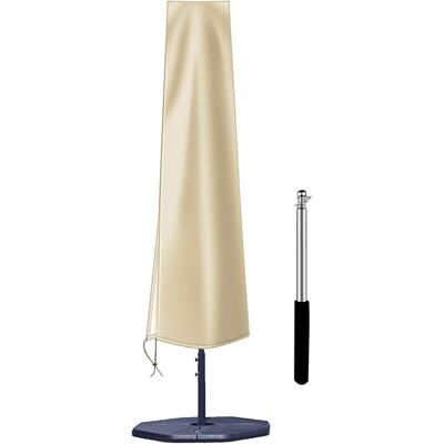 ANGEL CERDA Housse De Parapluie Droite, En Tissu Oxford Imperméable Et Anti-poussière, Dimensions : 2003050 (mât De Support Inclus) (beige). Publicité ANGEL CERDA Housse De Parapluie Droite, En Tissu Oxford Imperméable Et Anti-poussière, Dimensions : 2003050 (mât De Support Inclus) (beige). Publicité
