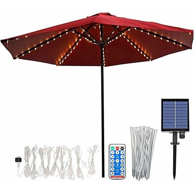 Generic Éclairage Solaire Pour Parasol Lampe De Parasol 104 Led Avec Télécommande 8 Modes Guirlande Lumineuse Pour Parasol Pour Parasol Jardin Tentes De Camp - Publicité Generic Éclairage Solaire Pour Parasol Lampe De Parasol 104 Led Avec Télécommande 8 Modes Guirlande Lumineuse Pour Parasol Pour Parasol Jardin Tentes De Camp - Publicité