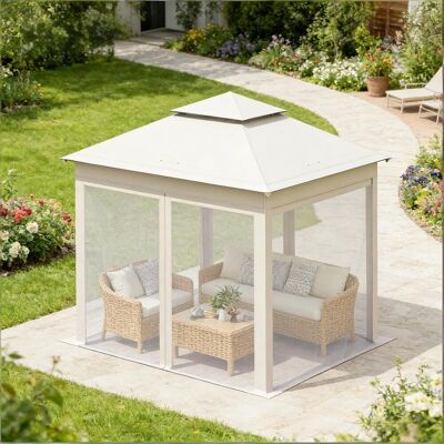 ACKERMAN Tentes De Réception, Gazebo D'Extérieur, Gazebo Portable Pour Terrasse (gazebo Uniquement) - Publicité ACKERMAN Tentes De Réception, Gazebo D'Extérieur, Gazebo Portable Pour Terrasse (gazebo Uniquement) - Publicité