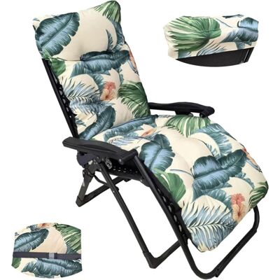 MOXIE Aougo – Coussin De Chaise Longue Antidérapant 165x53x10 Cm – Coton Et Polyester – Rembourrage Fibre 100% Polyester – Confort Intérieur Et Extérieur - Publicité MOXIE Aougo – Coussin De Chaise Longue Antidérapant 165x53x10 Cm – Coton Et Polyester – Rembourrage Fibre 100% Polyester – Confort Intérieur Et Extérieur - Publicité